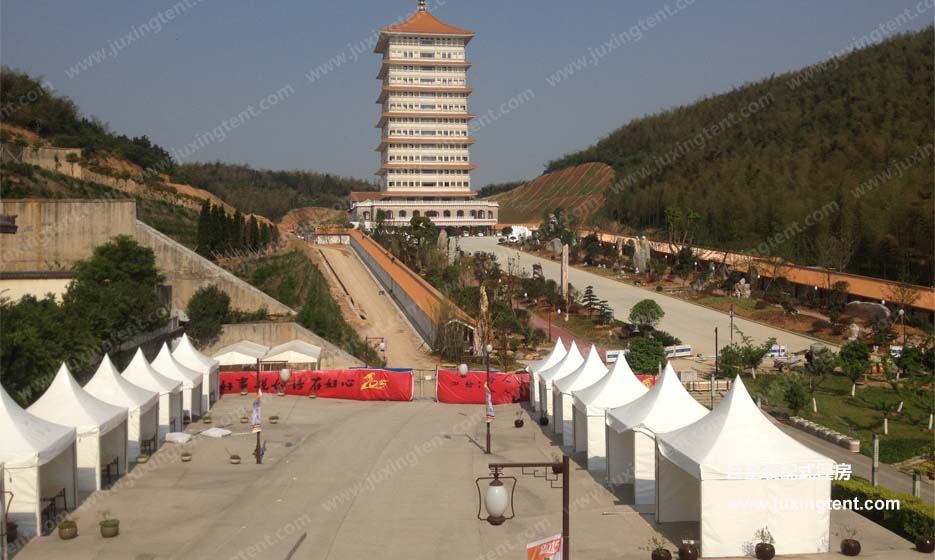 宜興大覺寺素食節尖頂帳篷